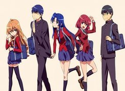 Toradora, postacie, mundurki, szkolne