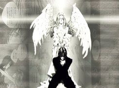 Angel Sanctuary, anioł, biało, czarne