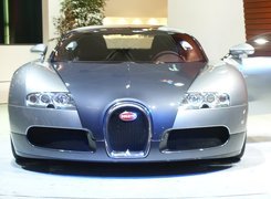 Bugatti Veyron, Światła, Przód, Silver