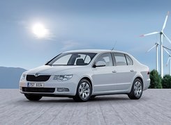 Szara, Skoda Superb, Wiatraki