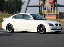 Biały, BMW 5, E60, Czarny, Felgi