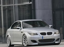 Srebrny, BMW 5, E60, Coupe