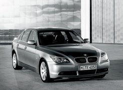 Silver, BMW 5, E60, Budynek, Szkło