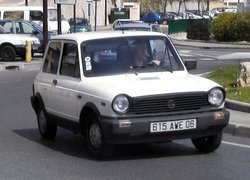 Biały, Autobianchi A112, Lewy, Bok, Droga