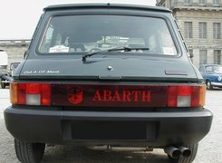 Tył, Autobianchi A112, Zderzak, Tłumik