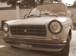 Zabytkowy, Autobianchi A112, Wycieraczki, opona