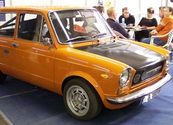 Pomarańczowy, Autobianchi A112, Czarna, Maska