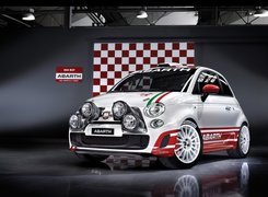 Rajdowy, Abarth 500, Halogeny