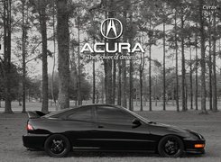 Czarna, Acura Integra, Reklama