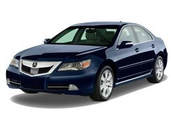 Granatowa, Acura RL, Grafika