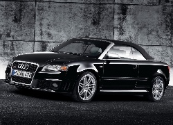 Czarne, Audi RS4, Kabriolet