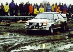 Audi Quattro, Błotny, Rajd