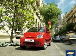 Czerwony, Chevrolet Spark, Miasto