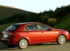 Czerwony, Chevrolet Lacetti, Hatchback