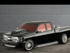 Czarny, Chevrolet Silverado, Tuning