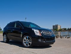 Czarny, Cadillac SRX, Chromowane, Alufelgi