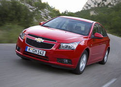 Czerwony, Chevrolet Cruze, Droga