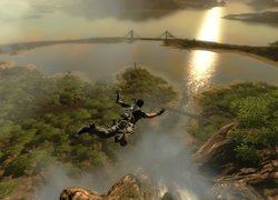 Just Cause 2, Spadochroniarz, Widok