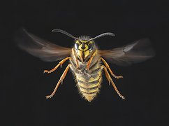 Pszczoła, W, Locie, Zbliżenie
