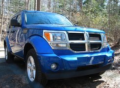 Niebieski, Dodge Nitro, W, Terenie