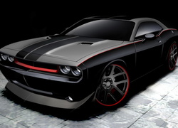 Czarny, Mat, Dodge Challenger