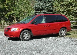 Czerwony, Dodge Caravan, Van