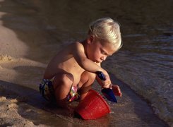 Dziecko na plaży