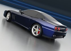 Niebieskie, Ferrari 550, Ciemne, Szyby