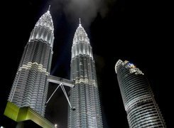 Malezja, Kuala Lumpur, Noc, Petronas Towers