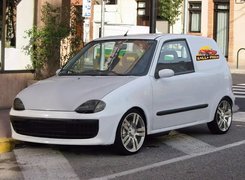 Białe, Fiat Seicento, Tuning, Pizza