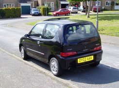 Czarny, Fiat Seicento, Klapa, Bagażnika