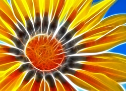 Kwiat, Słonecznika, 3D