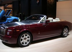 Bordowy, Rolls Royce Phantom, Kabriolet