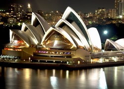 Australia, Sydney, Sydney Opera House, Noc