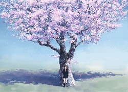 Kwitnąca, Wiśnia, Japonia, Manga