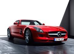 Czerwony, Mercedes Benz SLS, AMG