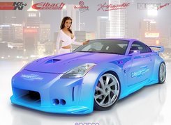 Nissan 350Z, Tuning, Kobieta, Sparco