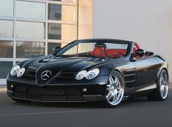 Mercedes SLR, Brabus, Czerwone, Skóry