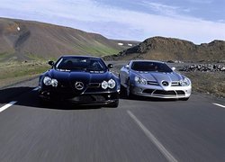 Czarny, Srebrny, Mercedesy SLR
