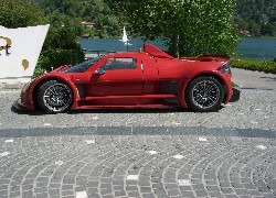 Bordowy, Gumpert Apollo, Super, Samochód