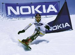 Zima, Stok, Snowboard, Nokia