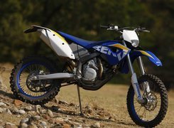 Niebieski, Husaberg FE450, Stopka