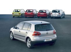 Golf 1, Golf 2, Golf 3, Golf 4, Golf 5