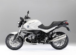 Białe, BMW R1200R, Czarna, Rama