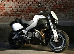 Biały, Buell Lightning Super XB12STT, Masywna, Rama