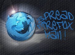 Firefox, Logo, Graffiti