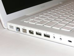 Laptop, Apple, Wejścia, USB