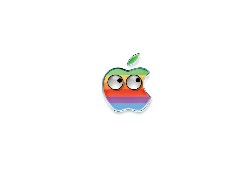 Kolorowe, Logo, Apple, Oczy