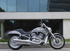 Srebrny, Cruiser, Harley Davidson V-Rod