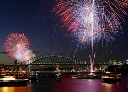 Sydney, Most, Nowy, Rok, Fajerwerki